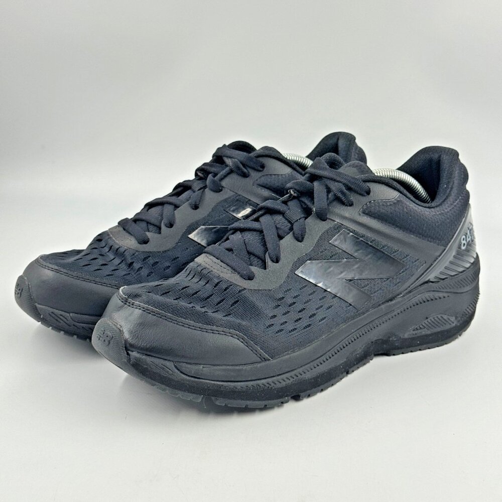 NEW BALANCE 847v4 Mens Size 10.5 Triple Black Walking Comfort Lace Up Shoes EX